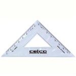 CELCO SET SQUARE 45 DEGREES 140MM CLEAR