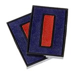 DESKMATE REPLACEMENT DATE STAMP INK PAD REDBLUE