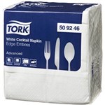 TORK 509246 ADVANCED COCKTAIL NAPKIN 2PLY 240 X 240MM WHITE PACK 100