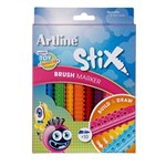 ARTLINE STIX BRUSH MARKER ASSORTED PACK 10