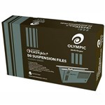OLYMPIC 100 RECYCLED EASY GLIDE SUSPENSION FILES FOOLSCAP GREEN PACK 50