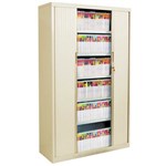 AVERY 20261MAA20126 TAMBOUR CABINET LATERAL FILING PACKAGE 5 SHELVES 1980 X 1200 X 500MM MAGNOLIA