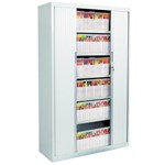 AVERY 20263OGA20126 TAMBOUR CABINET LATERAL FILING PACKAGE 5 SHELVES 1980 X 900 X 500MM OYSTER GREY
