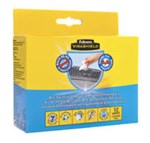 FELLOWES VIRASHIELD SURFACE CLEANING  KEYBOARD KIT 12 SACHETS  TOOL 7013674 