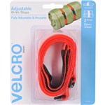 VELCRO BRAND   VELSTRAP   ADJUSTABLE MULTIPURPOSE TIE STRAP 25 X 645MM HIGHVIS ORANGE PACK 2