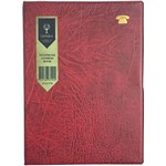 COLLINS TELEPHONE AND ADDRESS BOOK RING BOUND PVC 214 X 140MM BURGUNDY