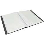 BANTEX DISPLAY BOOK NONREFILLABLE 20 POCKET A4 BLACK