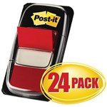POSTIT 680124CP FLAGS RED CABINET PACK 24