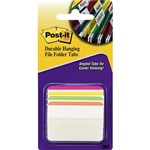 POSTIT 686A1BB DURABLE ANGLED FILING TABS 50MM BRIGHT ASSORTED PACK 24