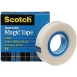 SCOTCH 811 REMOVABLE MAGIC TAPE 12MM X 33M