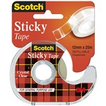 SCOTCH 502 STICKY TAPE 12MM X 25M HANGSELL