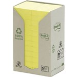 POSTIT 6531RTY 100 RECYCLED NOTES 38 X 51MM YELLOW PACK 24
