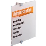 DURABLE CRYSTAL SIGN 210 X 210MM CLEAR