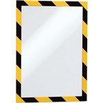 DURABLE DURAFRAME SECURITY FRAME A4 YELLOWBLACK PACK 5