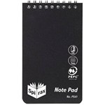 SPIRAX P541 REPORTERS NOTEBOOK SPIRAL BOUND TOP OPEN 96 PAGE 87 X 147MM BLACK