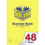 SPIRAX 104 EXERCISE BOOK 18MM DOTTED THIRDS 70GSM A4 48 PAGE