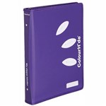 COLOURHIDE MYZIPPER RING BINDER 2D 25MM A4 PURPLE COMPENDIUM 7052904