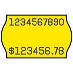 METO 26X16 YELLOW REMOVABLE PRICING LABEL ROLL