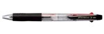 UNIBALL JETSTREAM 3 CLEAR BARREL    3 COLOUR PEN