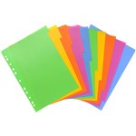 BANTEX LOLLYSHOP PP DIVIDER 10 CUT TAB A4 ASSORTED