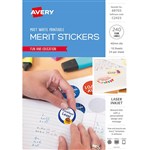 AVERY 69703 MERIT STICKERS PRINTABLE LASER CIRCLES 40MM PACK 240
