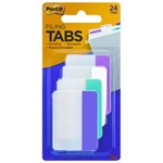 POSTIT 686PWAV DURABLE FILING TABS SOLID 50MM PINKWHITEAQUAVIOLET PACK 24