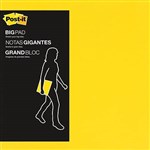 POSTIT BP11Y BIG PAD 279 X 279MM BRIGHT YELLOW 30 SHEETS