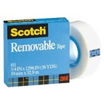 SCOTCH 811 REMOVABLE MAGIC TAPE REFILL 254MM X 658M