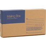 CUMBERLAND MAILING BOX PRINTED ADDRESS FIELDS 363 X 212 X 65MM BROWN