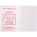 CUMBERLAND CARD HOLDER WALLET 2 POCKET 100 X 70MM WHITECLEAR PACK 10