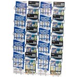 JPM MULTIPOCKET BROCHURE HOLDER 20POCKET 5TIER DL SATIN CHROME