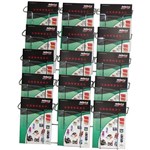 JPM MULTIPOCKET BROCHURE HOLDER 15POCKET 5TIER A5 SATIN CHROME