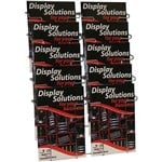 JPM MULTIPOCKET BROCHURE HOLDER 10POCKET 5TIER A4 SATIN CHROME