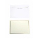 COLOURFUL DAYS CORRESPONDENCE CARD AND ENVELOPES 110GSM 105 X 155MM CREAMGOLD FOILED BORDER PACK 10