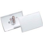 DURABLE NAME BADGE WITH COMBI CLIP BOX 25