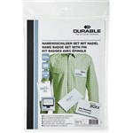 DURABLE NAME BADGE SET WITH PIN AND INSERTS PACK 20
