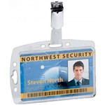 DURABLE CARD HOLDER WITH CLIP PACK 10
