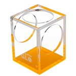 COLOURHIDE GLO MY GLOWING ACRYLIC PEN CUP ORANGE