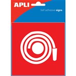 APLI FIRE HOSE SELF ADHESIVE SIGN 114 X 114 MM