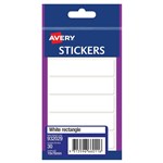 AVERY 932029 MULTIPURPOSE STICKERS RECTANGLE 76 X 19MM WHITE PACK 30