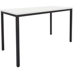 RAPIDLINE STEEL FRAME DRAFTING HEIGHT TABLE 1800 X 900 X 900MM NATURAL WHITE