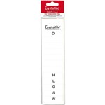 CRYSTALFILE INDICATOR TAB INSERTS AZ WHITE PACK 52