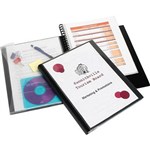 MARBIG PRO SERIES DISPLAY BOOK REFILLABLE WITH WALLET 20 POCKET A4 BLACK