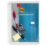 MARBIG BINDER WALLET EXPANDABLE A4 CLEAR PACK 3