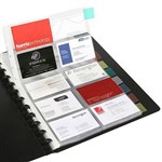 BUS CARD KWIK ZIP A4 REFILLS PK10 BLK20610 7014292