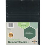 MARBIG ENVIRO DIVIDER PP 15 TAB A4 BLACK