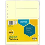 MARBIG DIVIDER MANILLA 5TAB A4 BUFF
