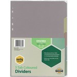 MARBIG DIVIDER ENVIRO MANILLA 5TAB A4 ASSORTED