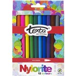 TEXTA NYLORITE COLOURING MARKERS ASSORTED BOX 12