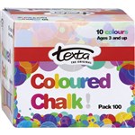 TEXTA CHALK DUSTLESS ASSORTED COLOURS PACK 100